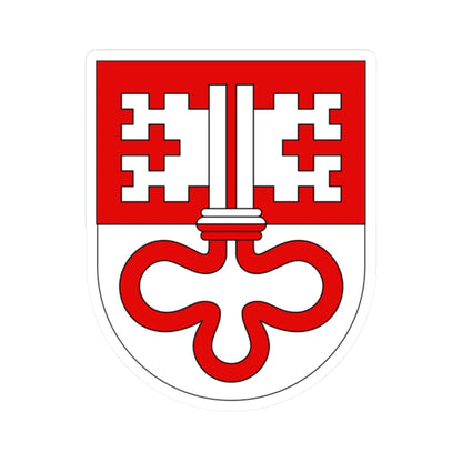 Wappen Unterwalden alt (Switzerland) (Coat of Arms) STICKER Vinyl Kiss-Cut Decal 2 Inch White - The Sticker Space