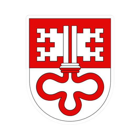 Wappen Unterwalden alt (Switzerland) (Coat of Arms) STICKER Vinyl Kiss-Cut Decal 2 Inch White - The Sticker Space