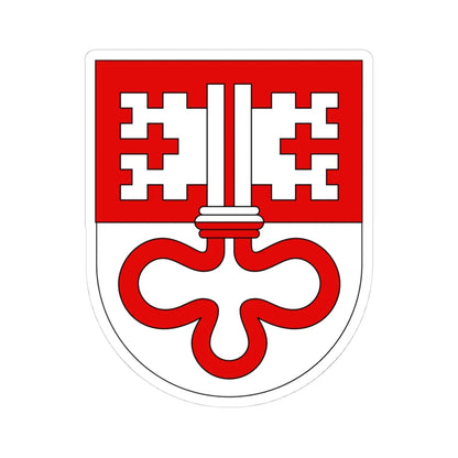 Wappen Unterwalden alt (Switzerland) (Coat of Arms) STICKER Vinyl Kiss-Cut Decal 4 Inch White - The Sticker Space