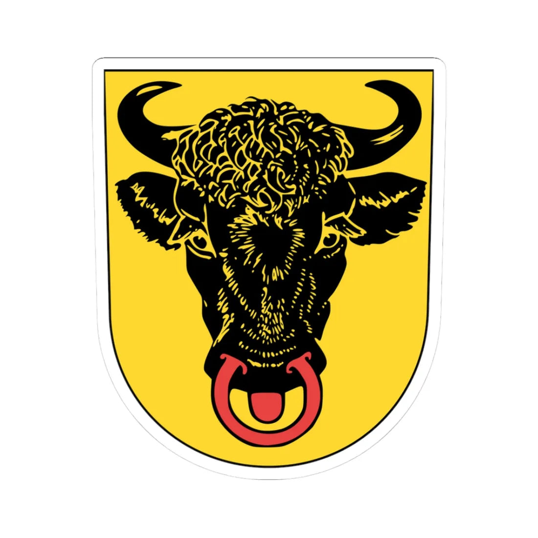 Wappen Uri 1948 (Switzerland) (Coat of Arms) STICKER Vinyl Kiss-Cut Decal 3 Inch White - The Sticker Space