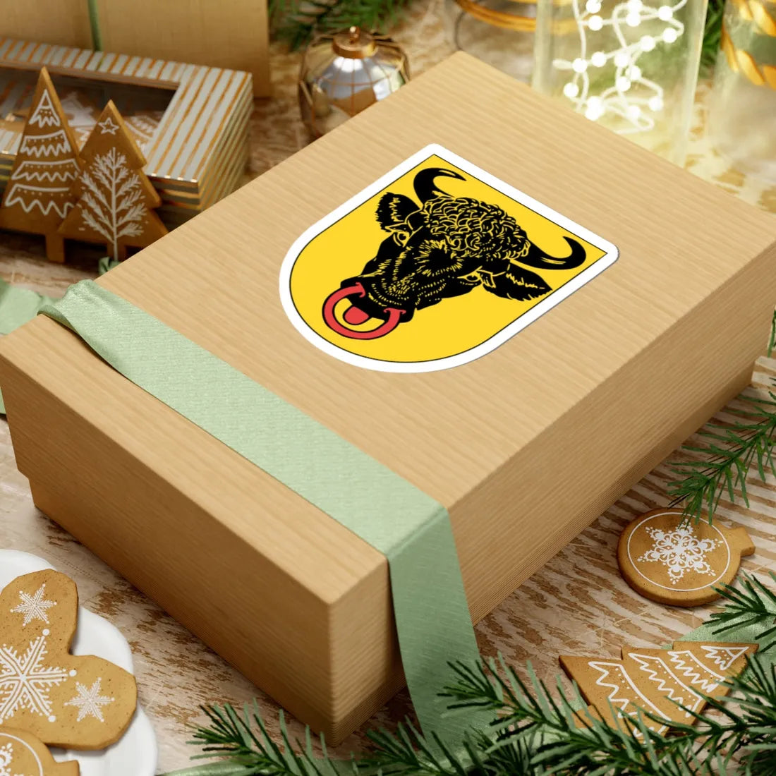 Wappen Uri 1948 (Switzerland) (Coat of Arms) STICKER Vinyl Kiss-Cut Decal - The Sticker Space