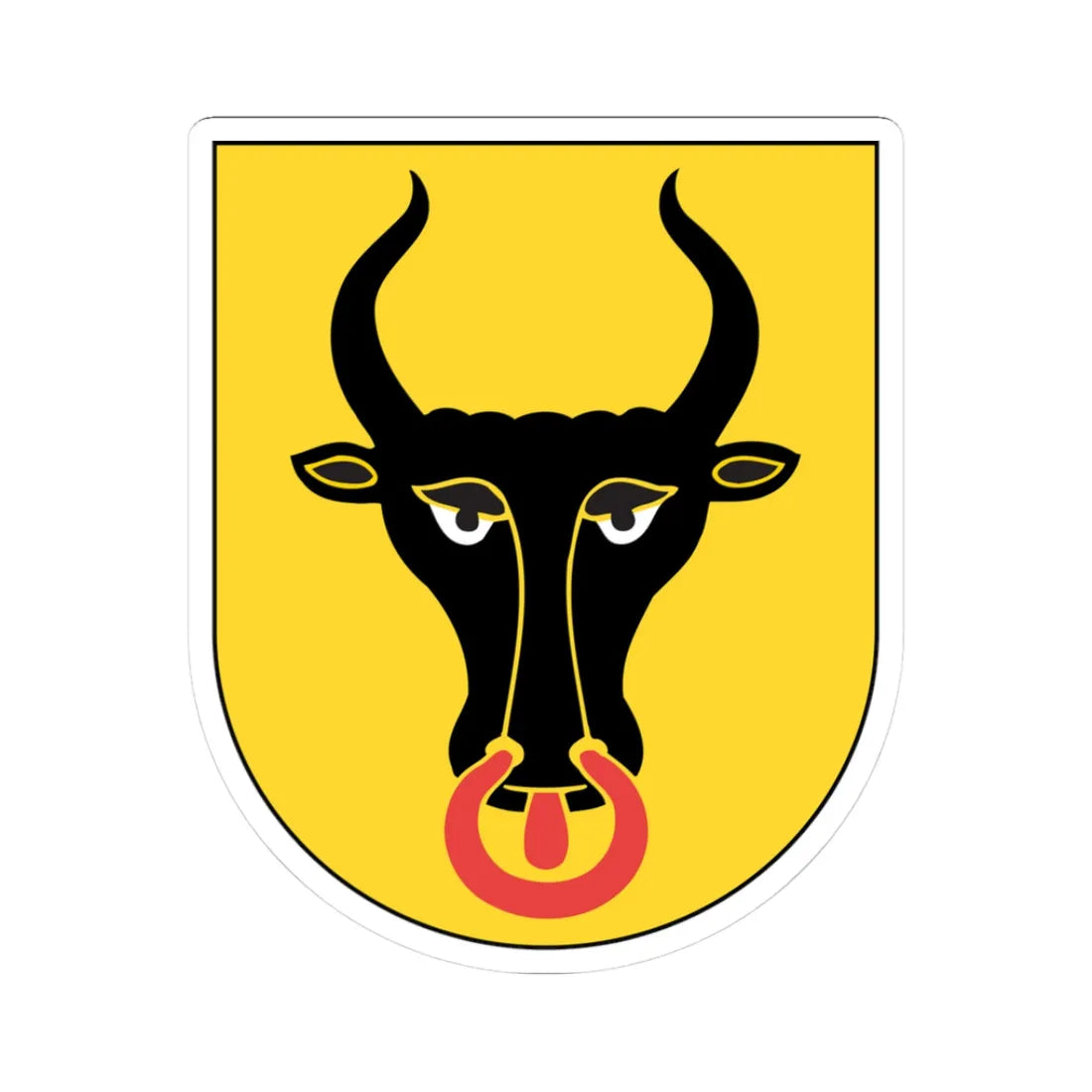 Wappen Uri alt (Switzerland) (Coat of Arms) STICKER Vinyl Kiss-Cut Decal 3 Inch White - The Sticker Space