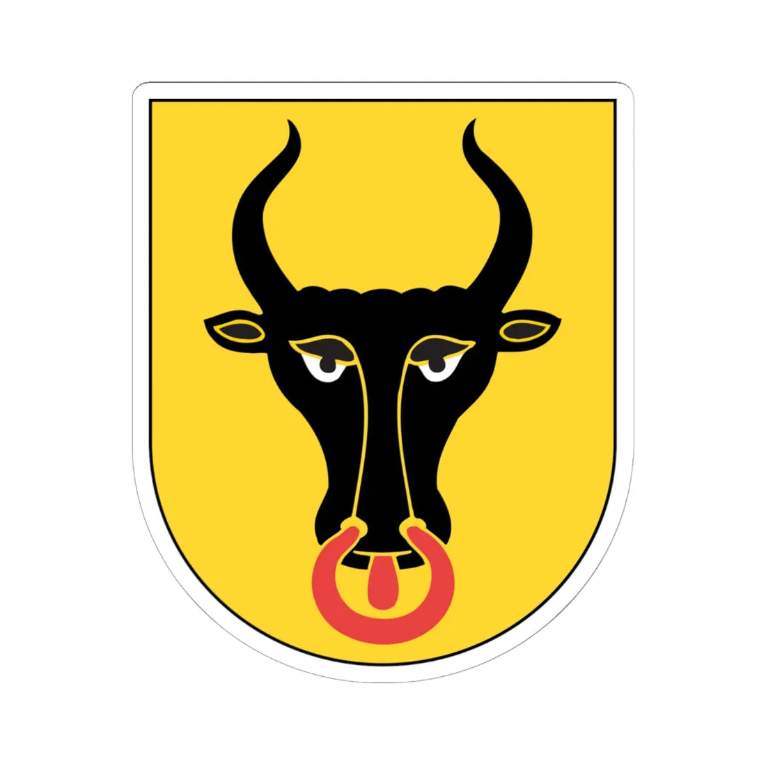 Wappen Uri alt (Switzerland) (Coat of Arms) STICKER Vinyl Kiss-Cut Decal 6 Inch White - The Sticker Space
