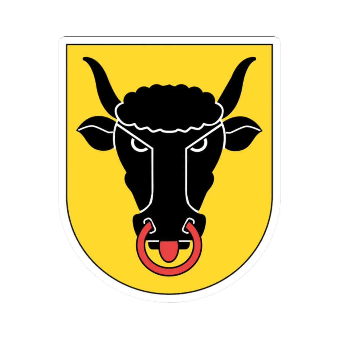 Wappen Uri matt (Switzerland) (Coat of Arms) STICKER Vinyl Kiss-Cut Decal - The Sticker Space