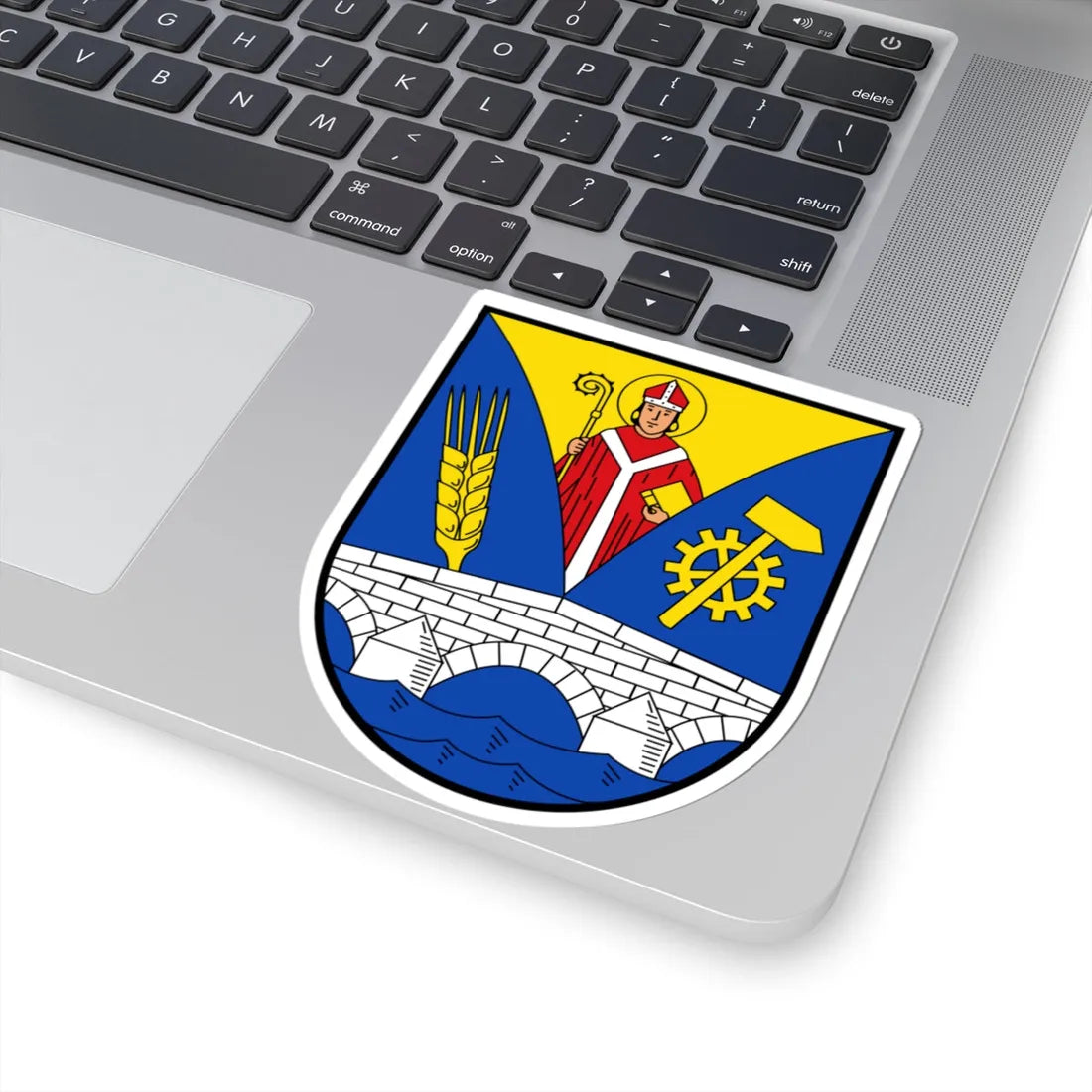 Wappen Vacha (Germany) (Coat of Arms) STICKER Vinyl Kiss-Cut Decal - The Sticker Space