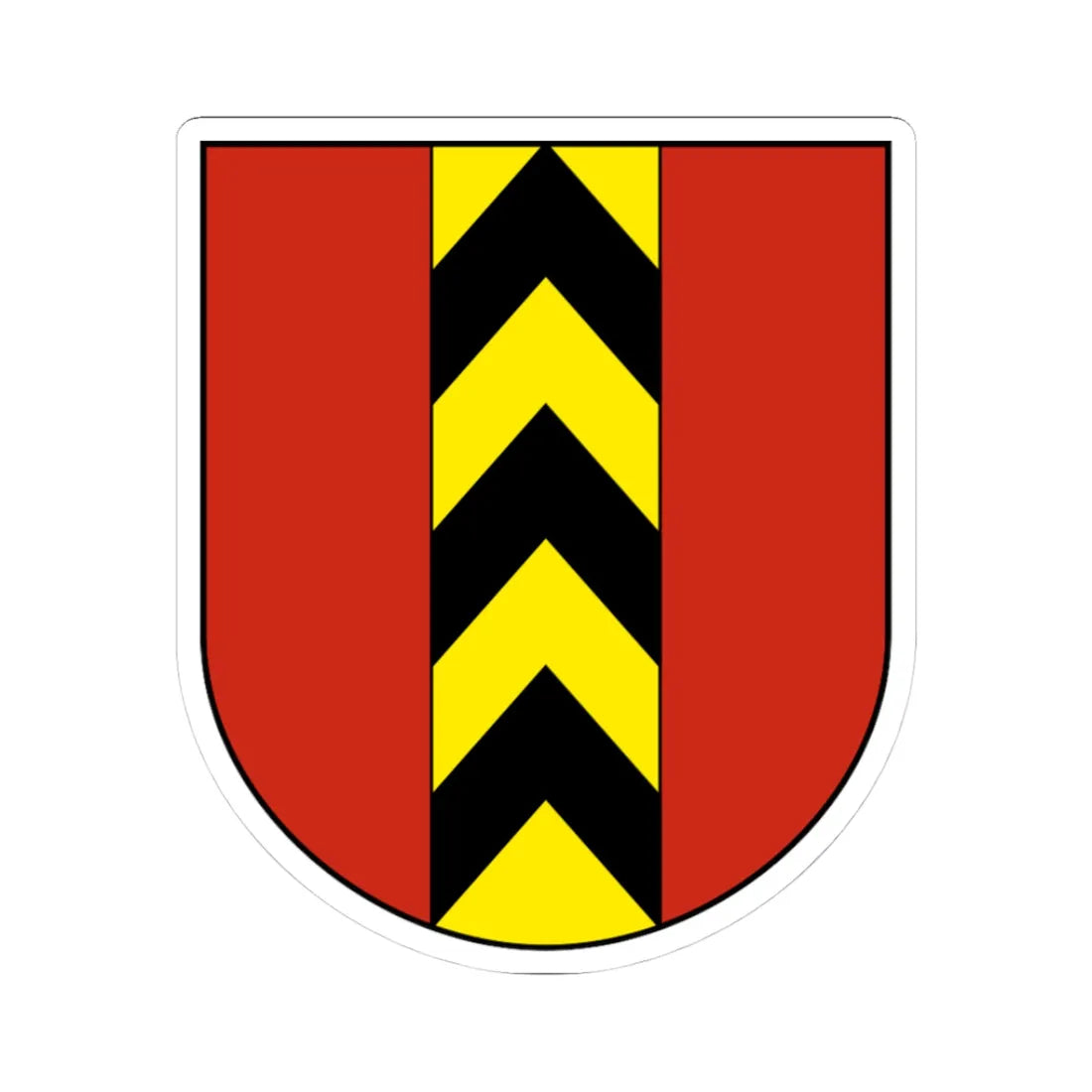 Wappen Valangin (Switzerland) (Coat of Arms) STICKER Vinyl Kiss-Cut Decal 3 Inch White - The Sticker Space