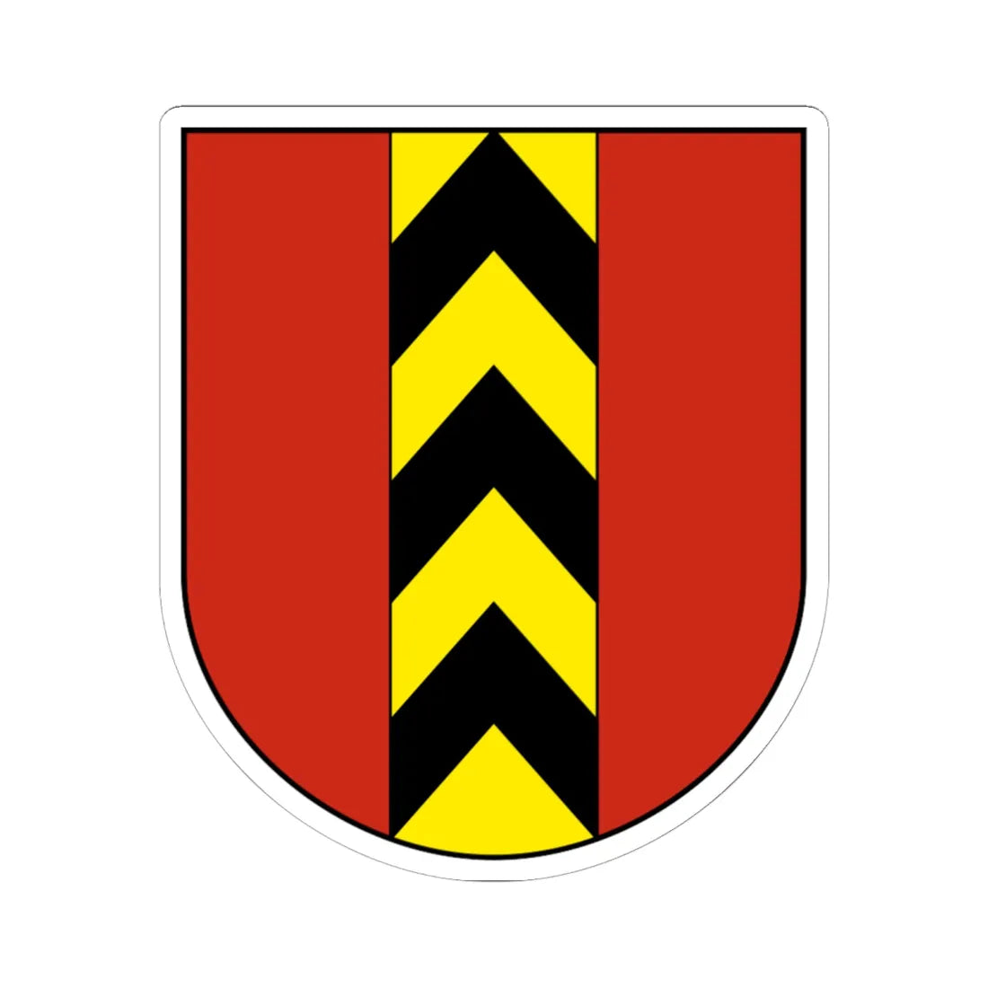 Wappen Valangin (Switzerland) (Coat of Arms) STICKER Vinyl Kiss-Cut Decal 6 Inch White - The Sticker Space