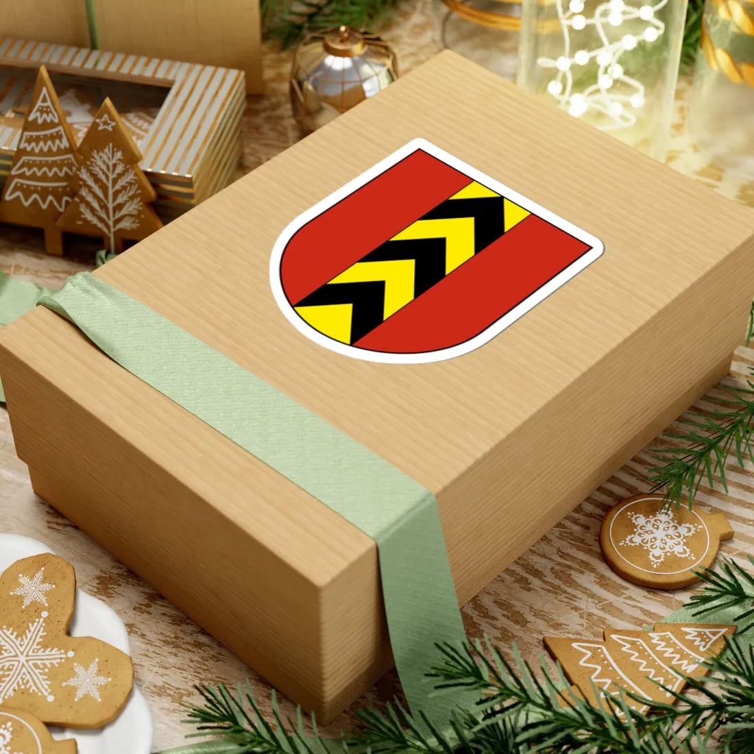 Wappen Valangin (Switzerland) (Coat of Arms) STICKER Vinyl Kiss-Cut Decal - The Sticker Space