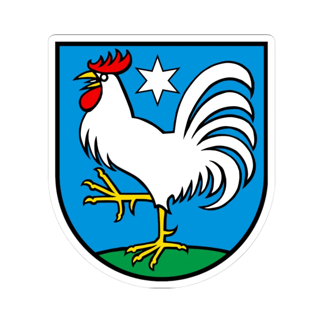 Wappen Veltheim AG (Switzerland) (Coat of Arms) STICKER Vinyl Kiss-Cut Decal 3 Inch White - The Sticker Space