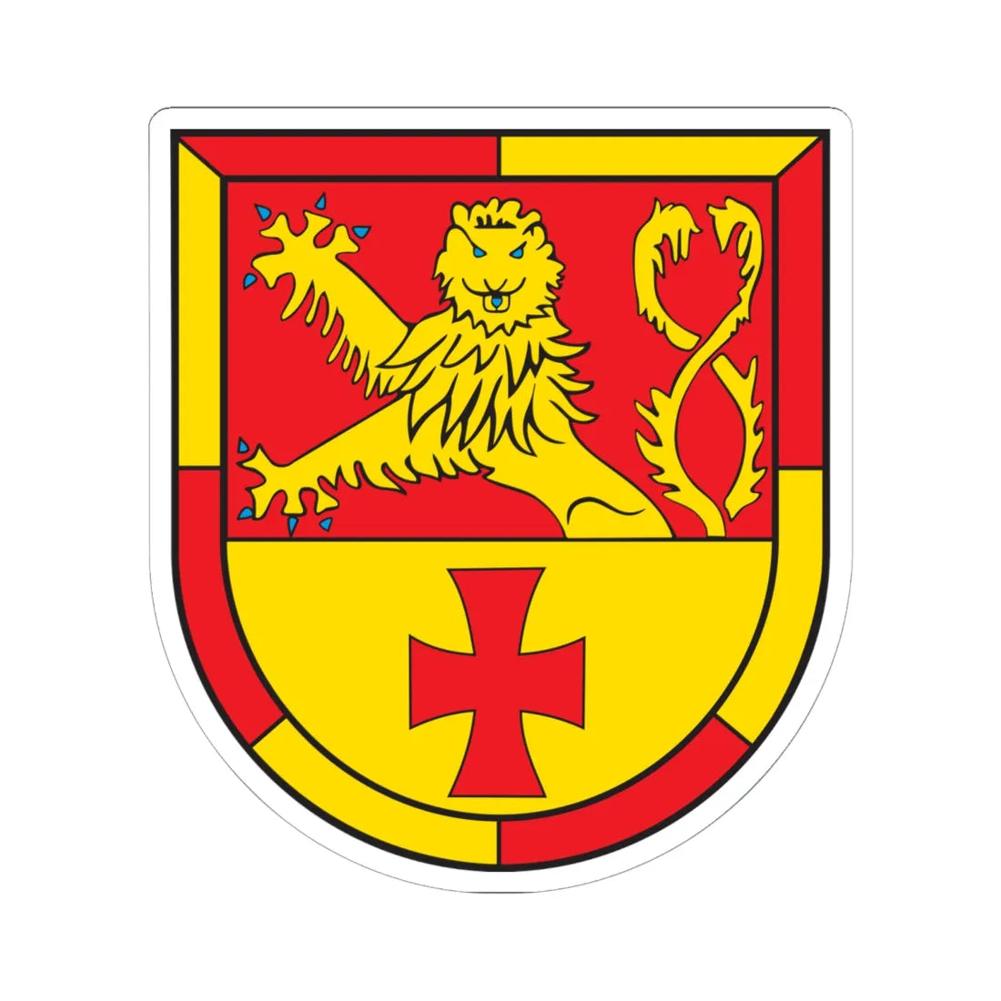 Wappen VG Daaden (Germany) (Coat of Arms) STICKER Vinyl Kiss-Cut Decal 6 Inch White - The Sticker Space