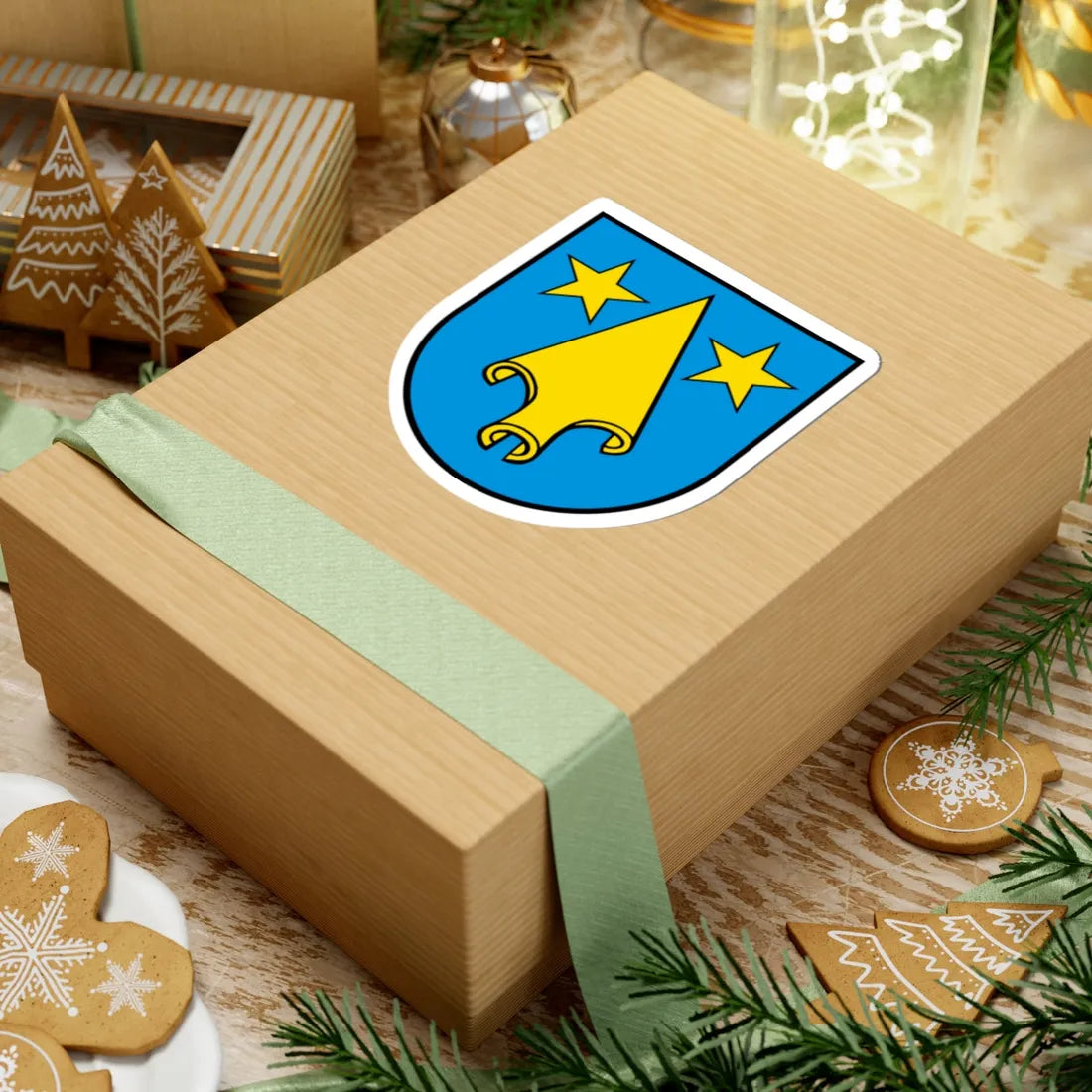 Wappen Villnachern AG (Switzerland) (Coat of Arms) STICKER Vinyl Kiss-Cut Decal - The Sticker Space