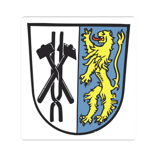 Wappen voelklingen (Germany) (Coat of Arms) STICKER Vinyl Kiss-Cut Decal 2 Inch White - The Sticker Space