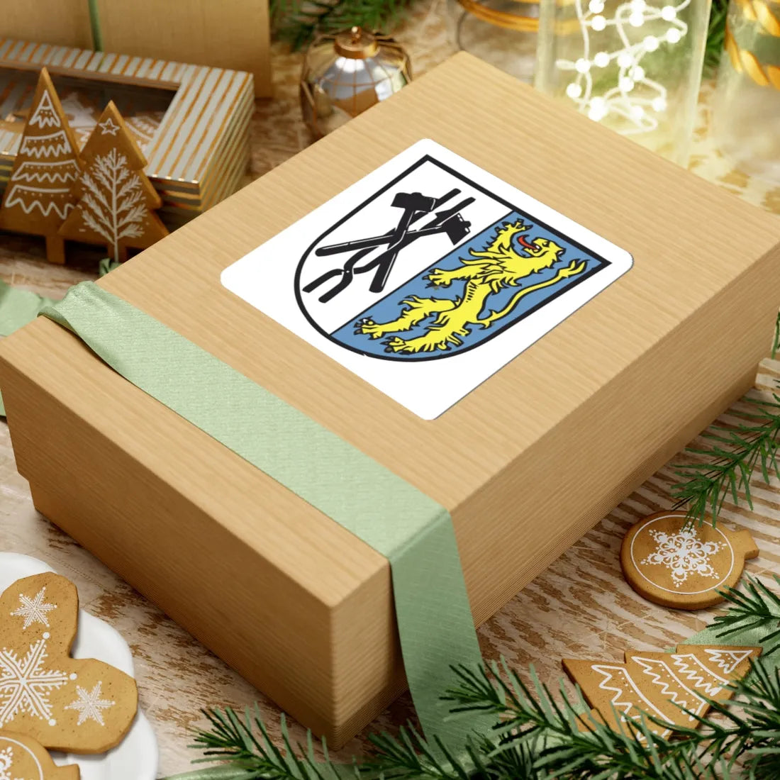 Wappen voelklingen (Germany) (Coat of Arms) STICKER Vinyl Kiss-Cut Decal - The Sticker Space