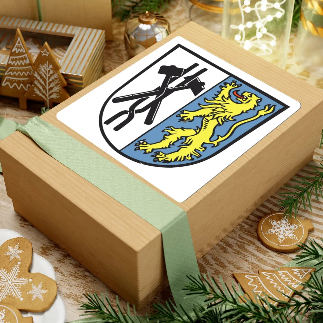 Wappen voelklingen (Germany) (Coat of Arms) STICKER Vinyl Kiss-Cut Decal - The Sticker Space