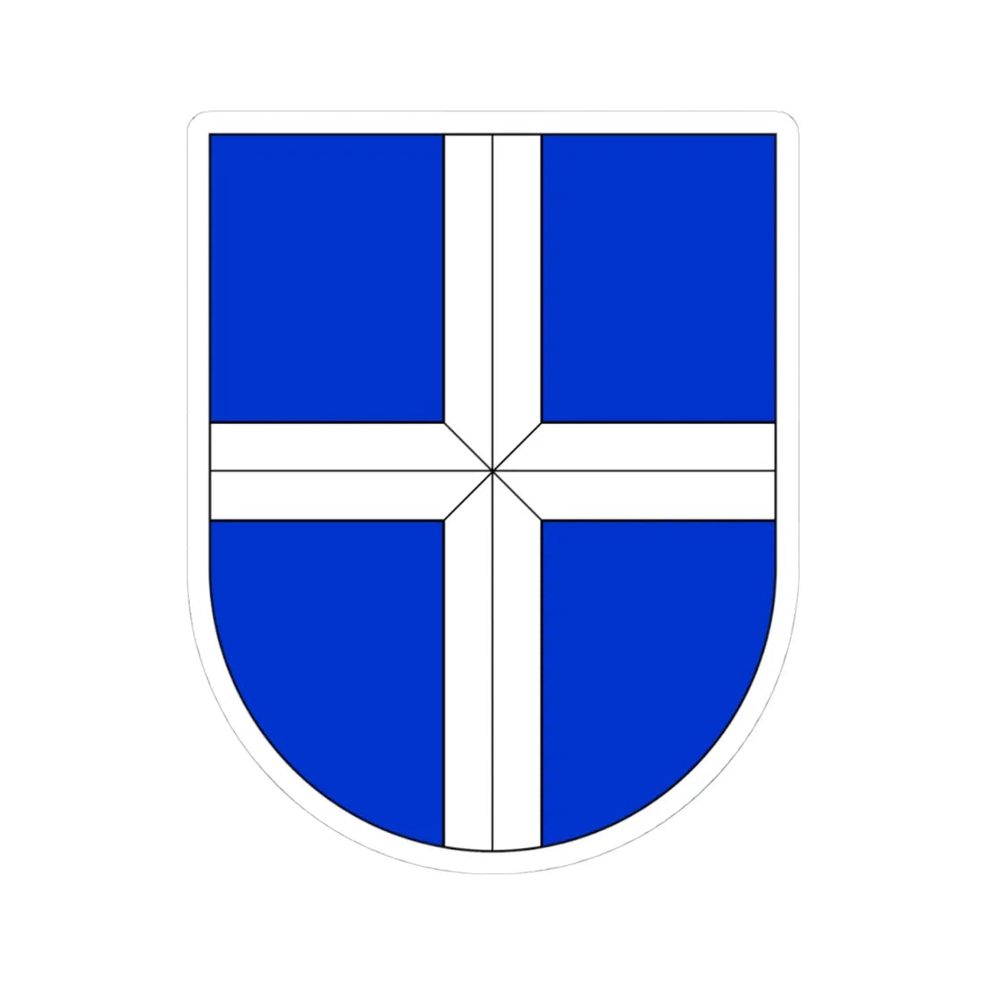 Wappen Vogtei Erlenbach (Switzerland) (Coat of Arms) STICKER Vinyl Kiss-Cut Decal 4 Inch White - The Sticker Space