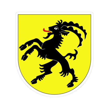 Wappen Vogtei Rheintal (Switzerland) (Coat of Arms) STICKER Vinyl Kiss-Cut Decal 3 Inch White - The Sticker Space