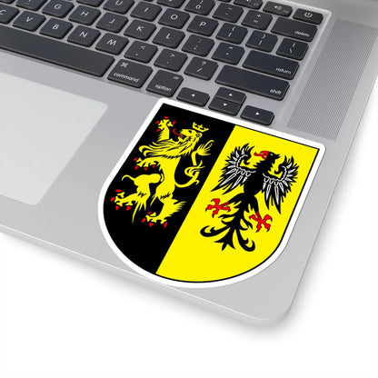 Wappen Vogtlandkreis (Germany) (Coat of Arms) STICKER Vinyl Kiss-Cut Decal - The Sticker Space