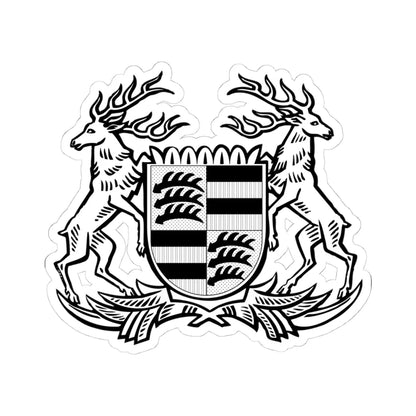 Wappen Volksstaat Württemberg SW (Germany) (Coat of Arms) STICKER Vinyl Kiss-Cut Decal 4 Inch White - The Sticker Space