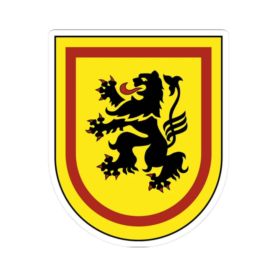 Wappen vom Landkreis Meissen 2009 (Germany) (Coat of Arms) STICKER Vinyl Kiss-Cut Decal 3 Inch White - The Sticker Space