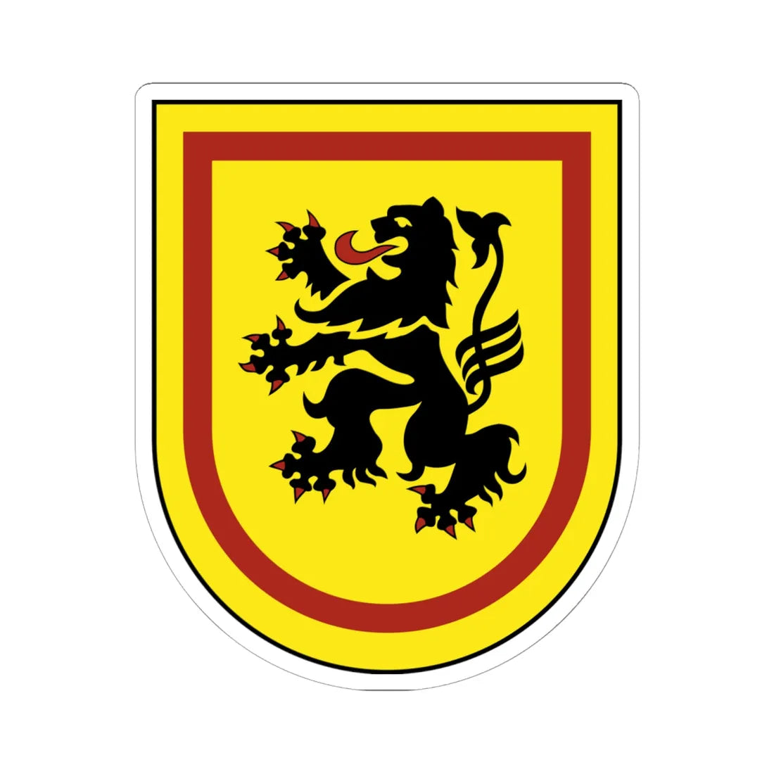 Wappen vom Landkreis Meissen 2009 (Germany) (Coat of Arms) STICKER Vinyl Kiss-Cut Decal 6 Inch White - The Sticker Space