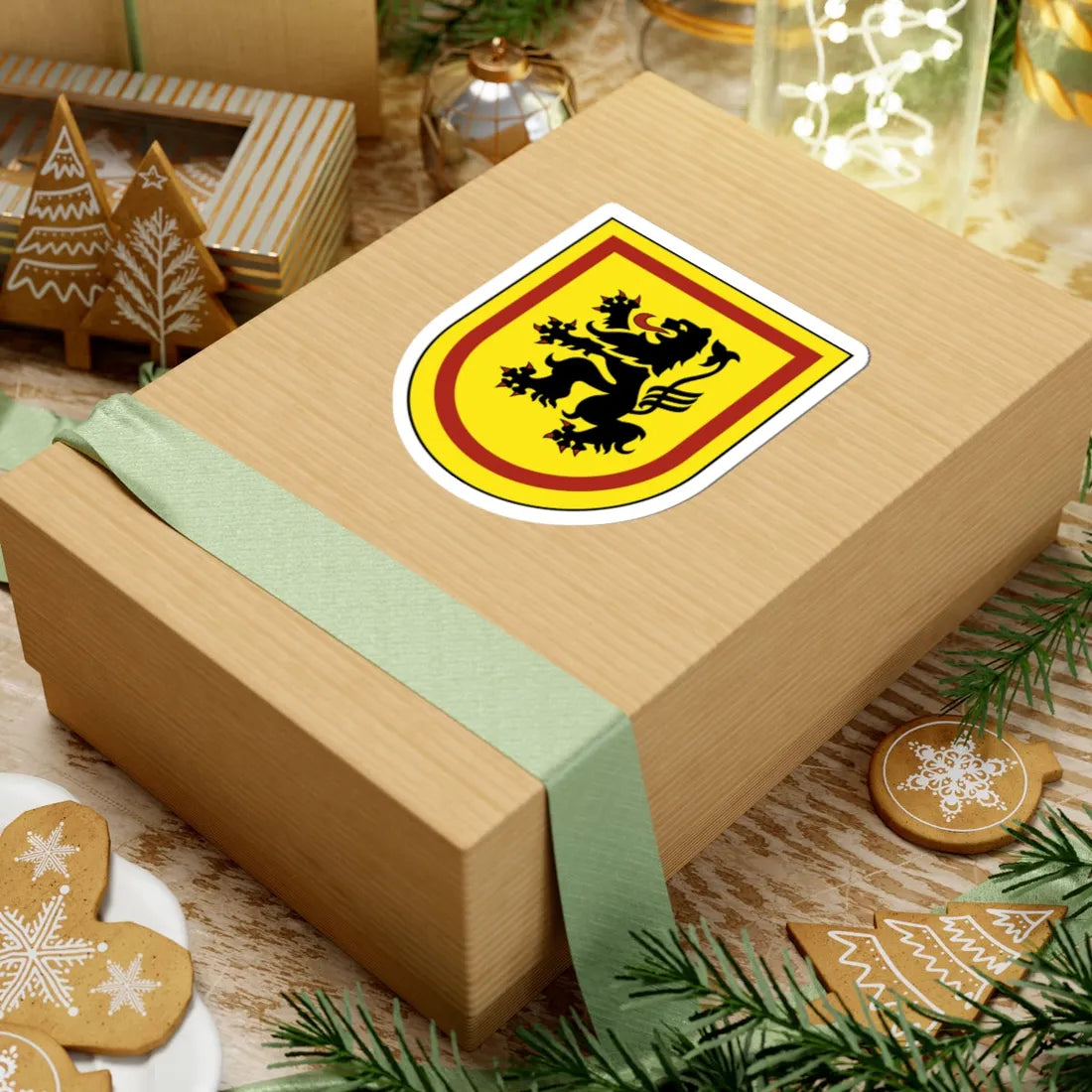 Wappen vom Landkreis Meissen 2009 (Germany) (Coat of Arms) STICKER Vinyl Kiss-Cut Decal - The Sticker Space