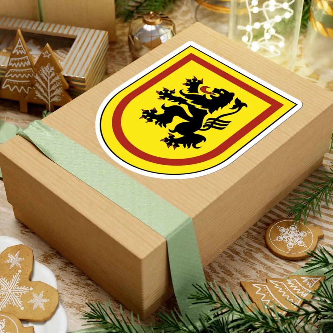 Wappen vom Landkreis Meissen 2009 (Germany) (Coat of Arms) STICKER Vinyl Kiss-Cut Decal - The Sticker Space