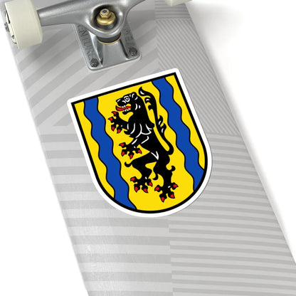 Wappen vom Landkreis Nordsachsen (Germany) (Coat of Arms) STICKER Vinyl Kiss-Cut Decal - The Sticker Space