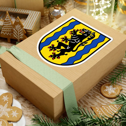 Wappen vom Landkreis Nordsachsen (Germany) (Coat of Arms) STICKER Vinyl Kiss-Cut Decal - The Sticker Space