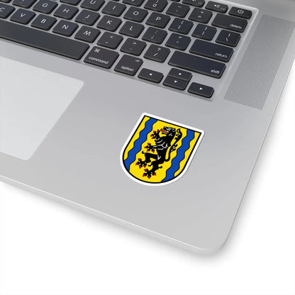 Wappen vom Landkreis Nordsachsen (Germany) (Coat of Arms) STICKER Vinyl Kiss-Cut Decal - The Sticker Space