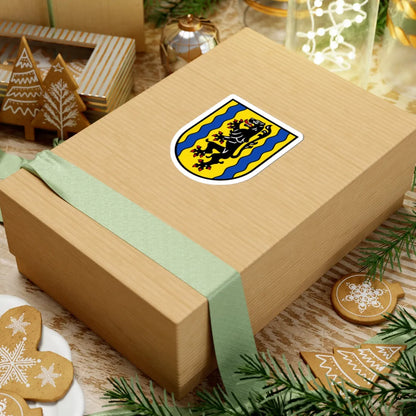 Wappen vom Landkreis Nordsachsen (Germany) (Coat of Arms) STICKER Vinyl Kiss-Cut Decal - The Sticker Space