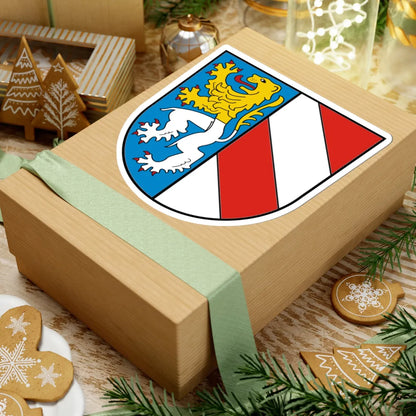 Wappen vom Landkreis Zwickau (Germany) (Coat of Arms) STICKER Vinyl Kiss-Cut Decal - The Sticker Space