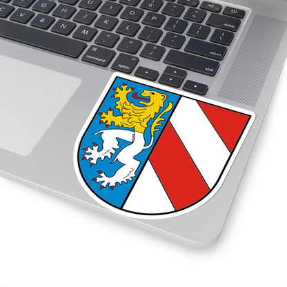 Wappen vom Landkreis Zwickau (Germany) (Coat of Arms) STICKER Vinyl Kiss-Cut Decal - The Sticker Space