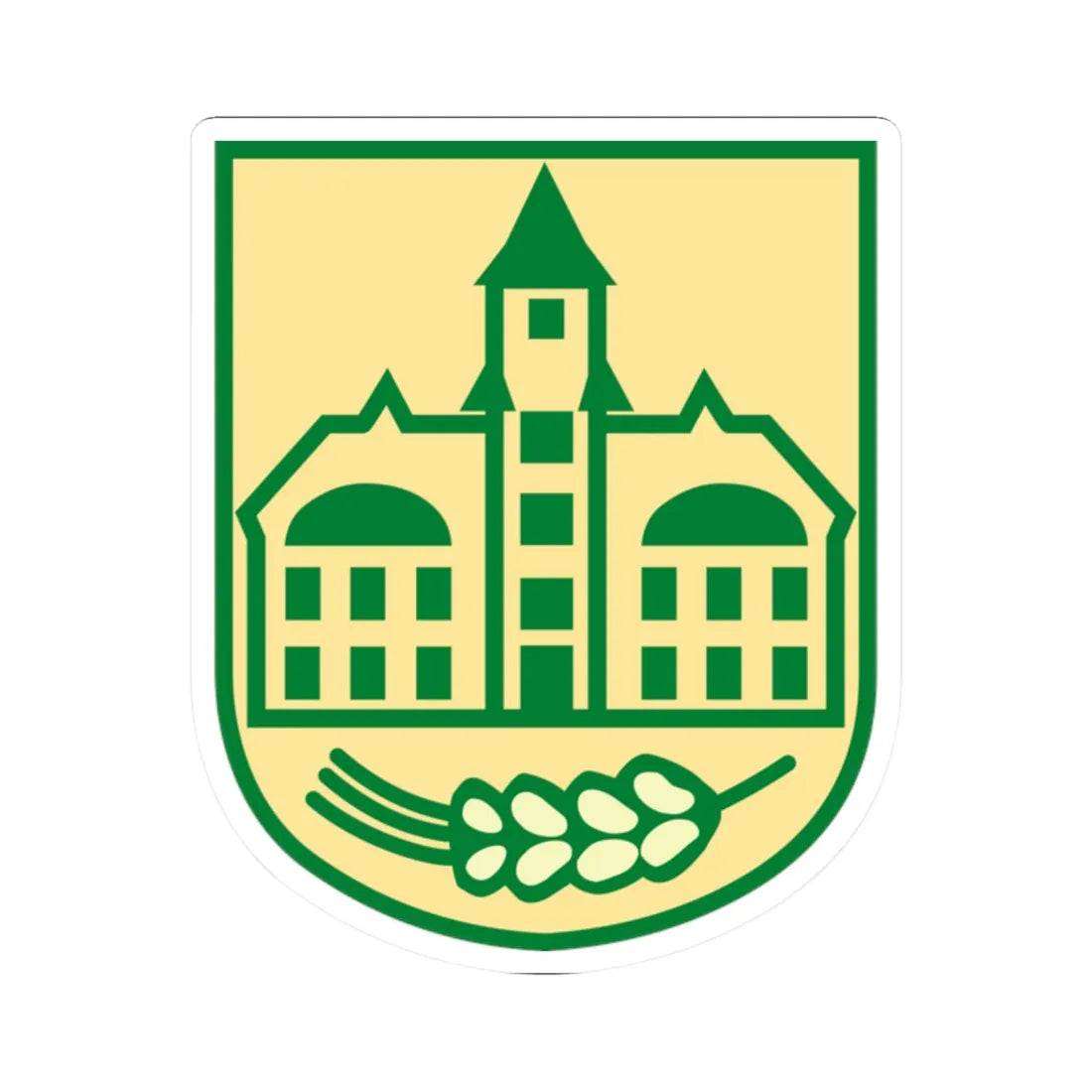 Wappen von Belgershain (Germany) (Coat of Arms) STICKER Vinyl Kiss-Cut Decal 2 Inch White - The Sticker Space