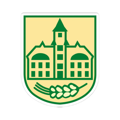 Wappen von Belgershain (Germany) (Coat of Arms) STICKER Vinyl Kiss-Cut Decal 4 Inch White - The Sticker Space