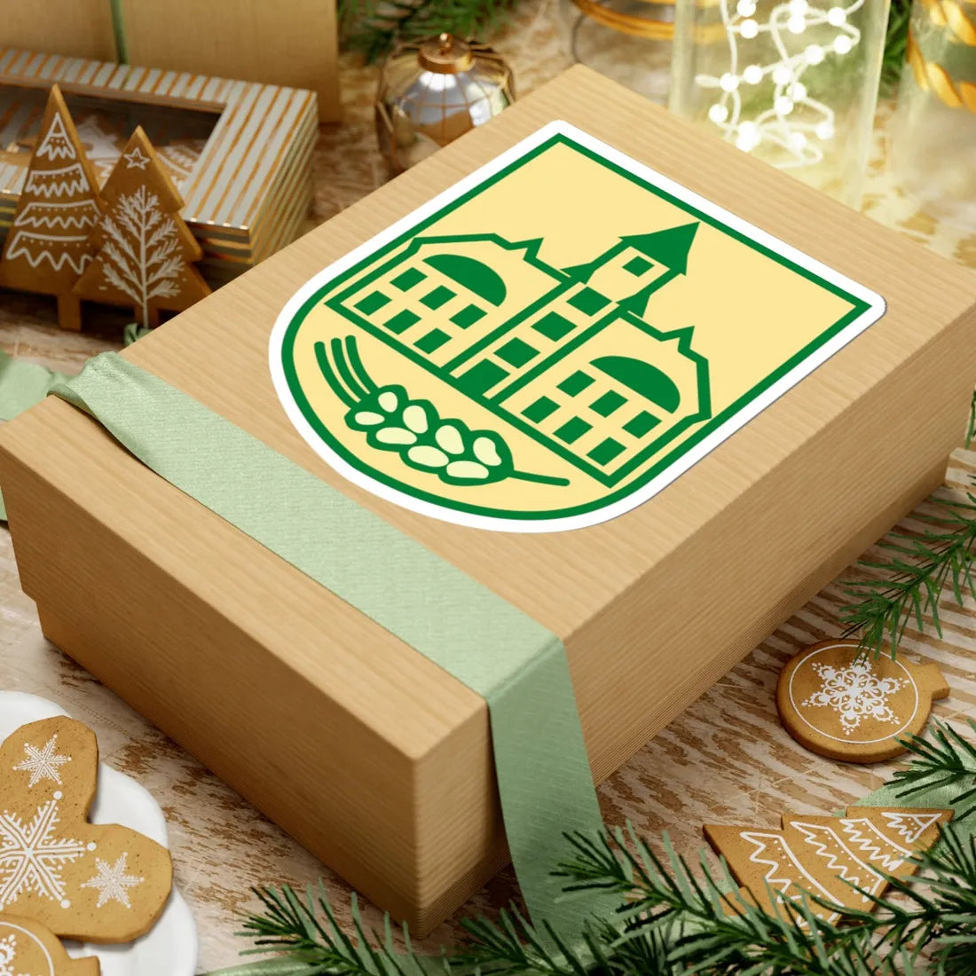 Wappen von Belgershain (Germany) (Coat of Arms) STICKER Vinyl Kiss-Cut Decal - The Sticker Space