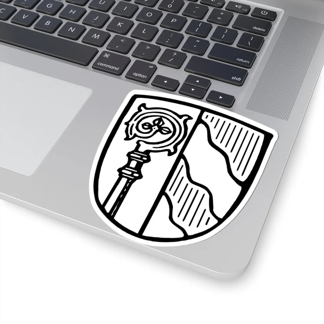 Wappen von Eching am Ammersee sw (Germany) (Coat of Arms) STICKER Vinyl Kiss-Cut Decal - The Sticker Space