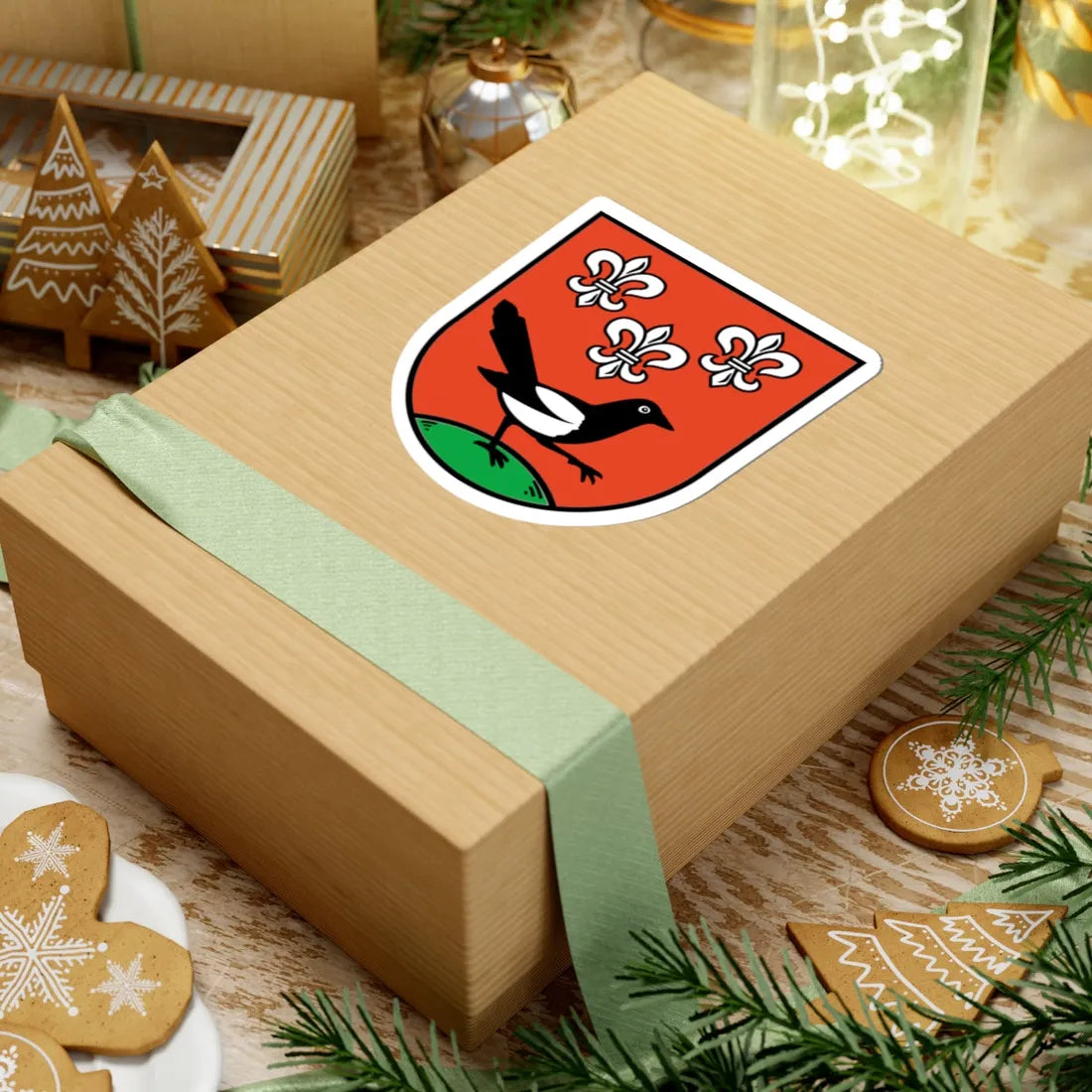 Wappen von Elsterwerda (Germany) (Coat of Arms) STICKER Vinyl Kiss-Cut Decal - The Sticker Space