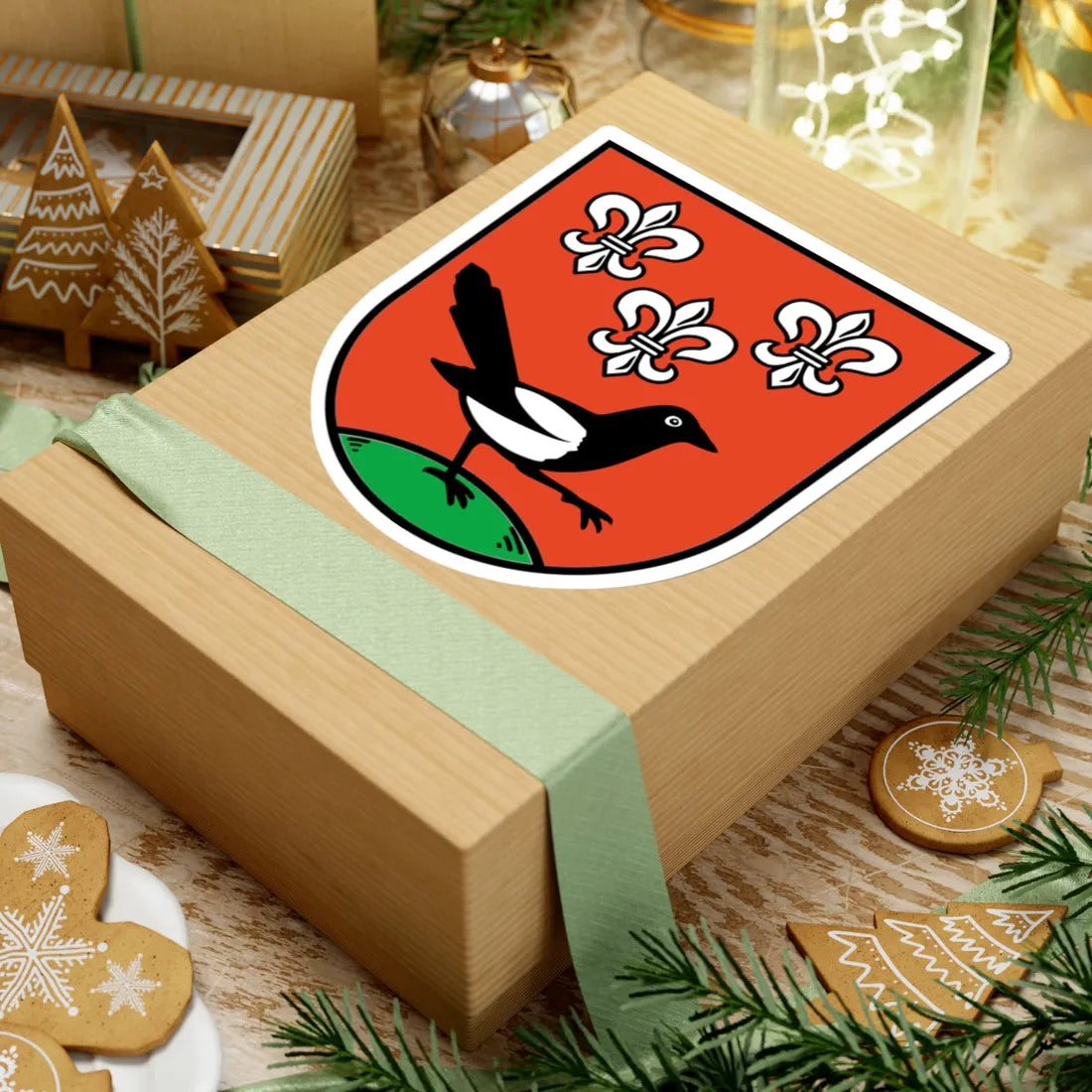 Wappen von Elsterwerda (Germany) (Coat of Arms) STICKER Vinyl Kiss-Cut Decal - The Sticker Space