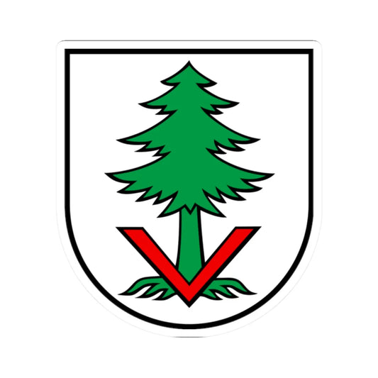 Wappen Vordemwald AG (Switzerland) (Coat of Arms) STICKER Vinyl Kiss-Cut Decal 2 Inch White - The Sticker Space