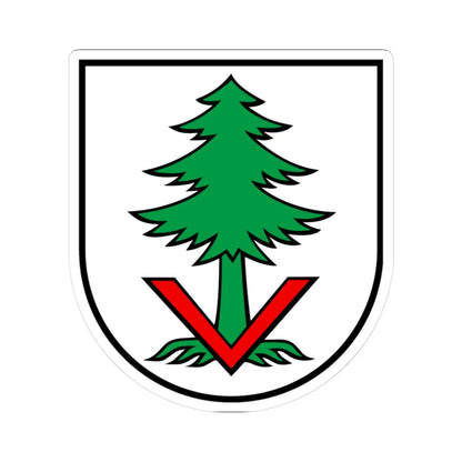 Wappen Vordemwald AG (Switzerland) (Coat of Arms) STICKER Vinyl Kiss-Cut Decal 3 Inch White - The Sticker Space