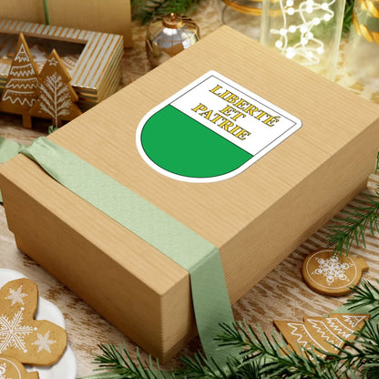 Wappen Waadt matt (Switzerland) (Coat of Arms) STICKER Vinyl Kiss-Cut Decal - The Sticker Space