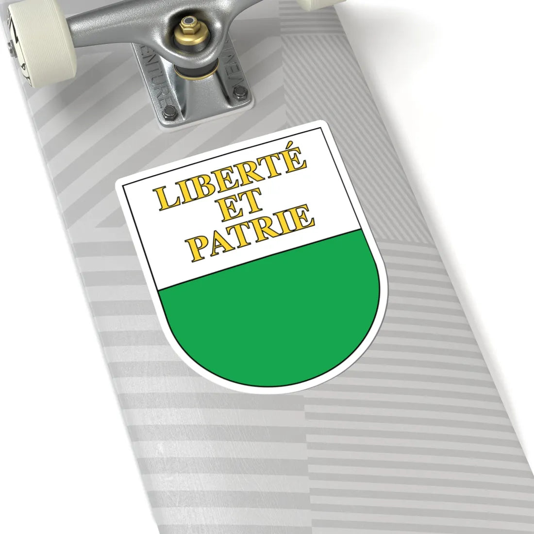 Wappen Waadt matt (Switzerland) (Coat of Arms) STICKER Vinyl Kiss-Cut Decal - The Sticker Space