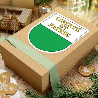 Wappen Waadt matt (Switzerland) (Coat of Arms) STICKER Vinyl Kiss-Cut Decal - The Sticker Space