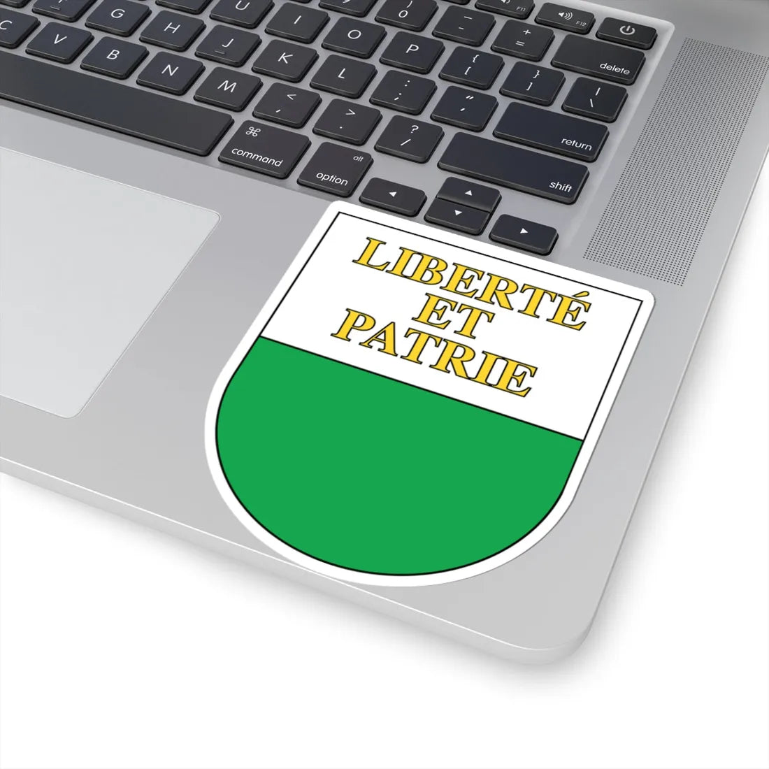 Wappen Waadt matt (Switzerland) (Coat of Arms) STICKER Vinyl Kiss-Cut Decal - The Sticker Space