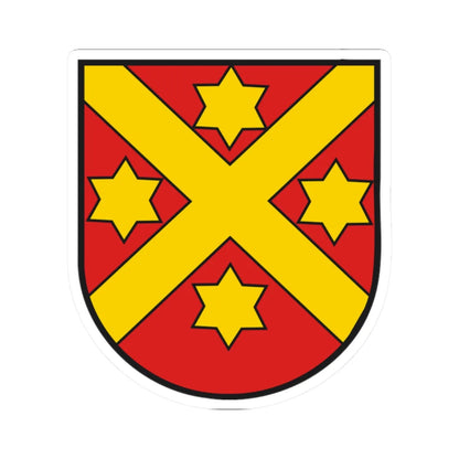 Wappen Wabern (Switzerland) (Coat of Arms) STICKER Vinyl Kiss-Cut Decal 2 Inch White - The Sticker Space