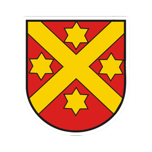 Wappen Wabern (Switzerland) (Coat of Arms) STICKER Vinyl Kiss-Cut Decal 2 Inch White - The Sticker Space