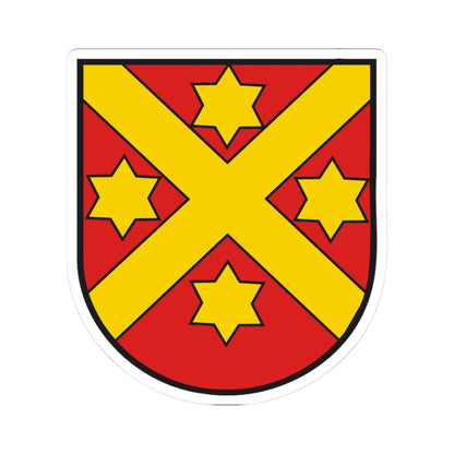 Wappen Wabern (Switzerland) (Coat of Arms) STICKER Vinyl Kiss-Cut Decal 3 Inch White - The Sticker Space