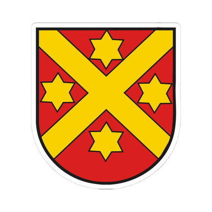 Wappen Wabern (Switzerland) (Coat of Arms) STICKER Vinyl Kiss-Cut Decal 4 Inch White - The Sticker Space