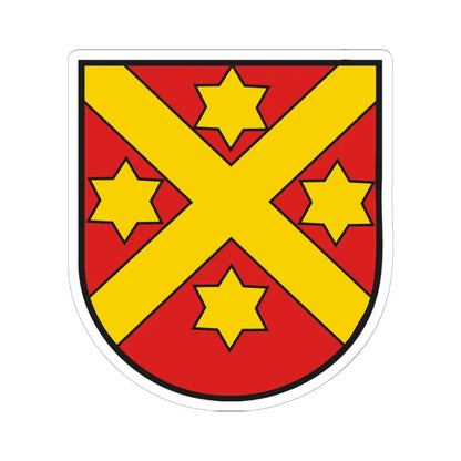 Wappen Wabern (Switzerland) (Coat of Arms) STICKER Vinyl Kiss-Cut Decal 6 Inch White - The Sticker Space