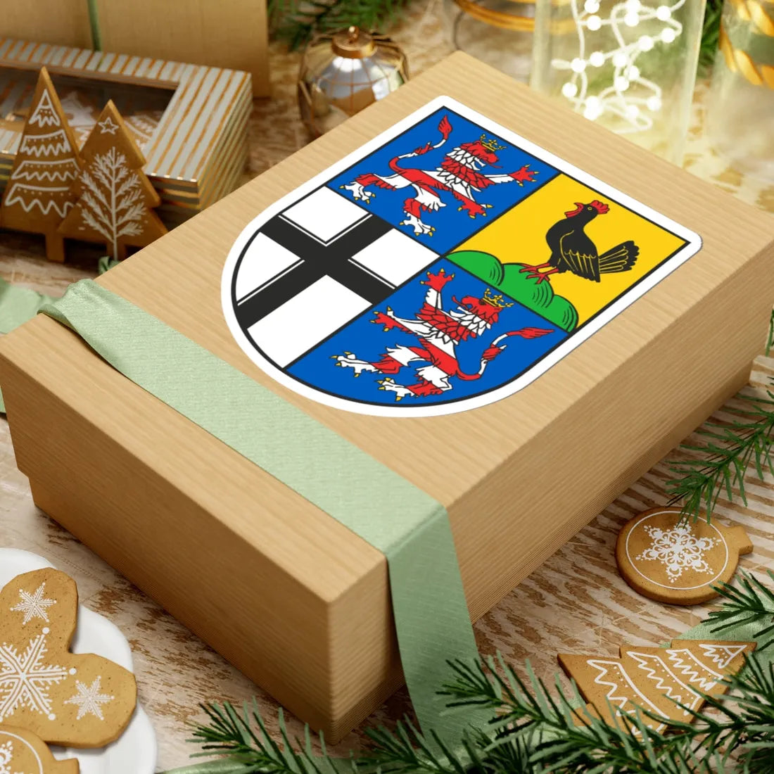 Wappen Wartburgkreis (Germany) (Coat of Arms) STICKER Vinyl Kiss-Cut Decal - The Sticker Space